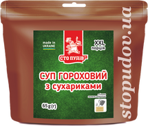 Суп гороховий з сухариками XXL "Сто ПУДІВ" 65г zip